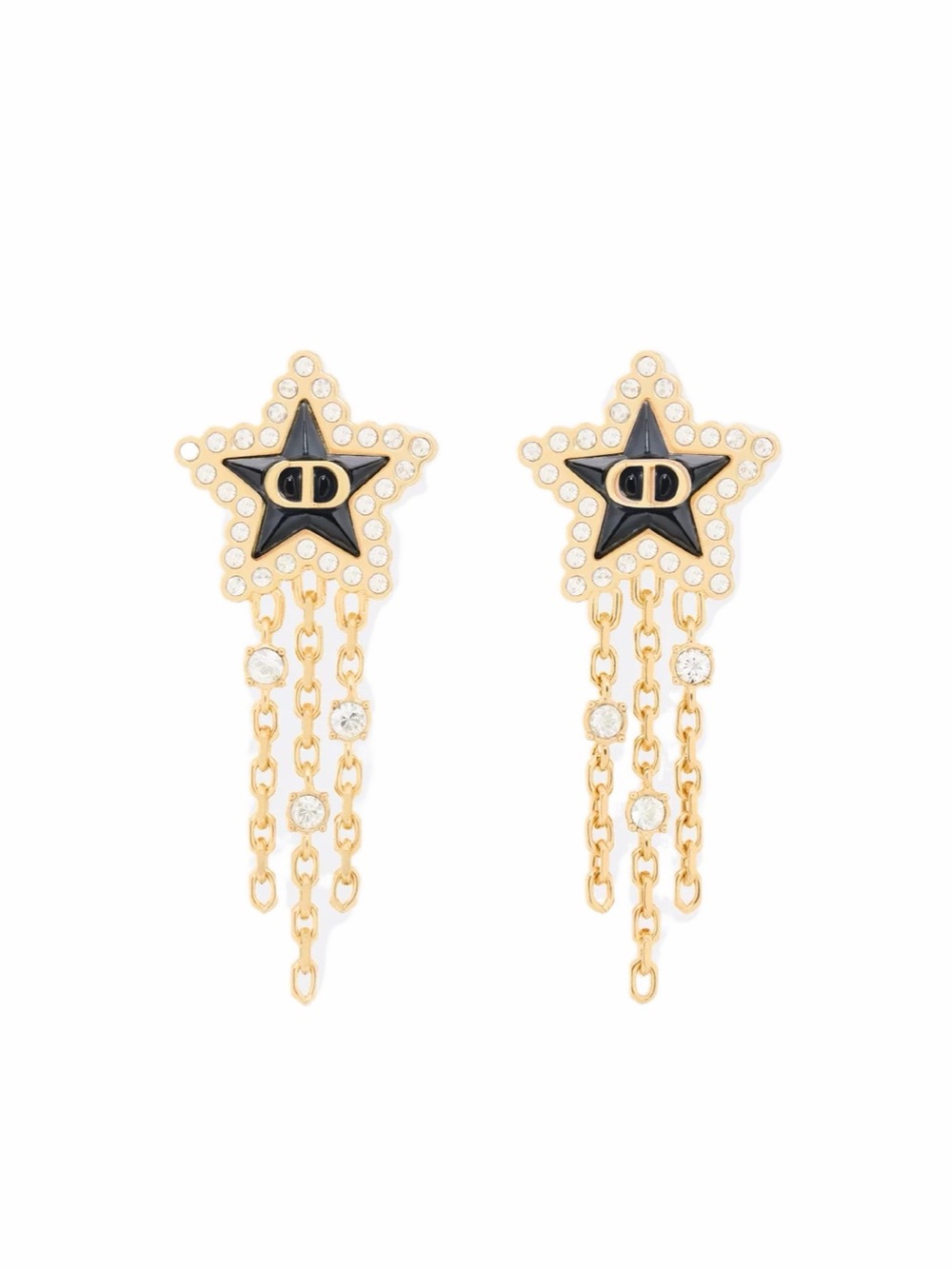 Dior Petit CD Lucky Baroque Earrings